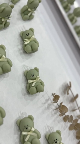 Mini Świeca Sojowa Miś – Podziękowanie dla gości | Baby Shower, Ślub, Chrzest